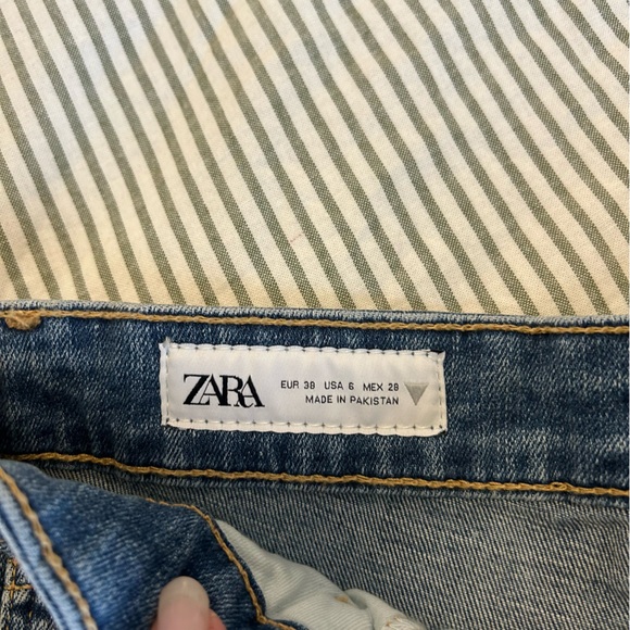 Zara High Rise Sculpt Light Blue Skinny Jeans NWT - Picture 6 of 8